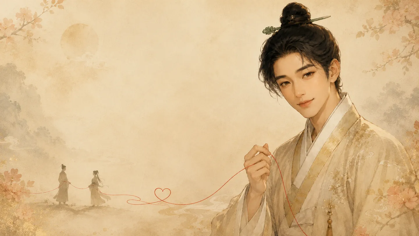 붉은 실로 인연을 잇는 도령